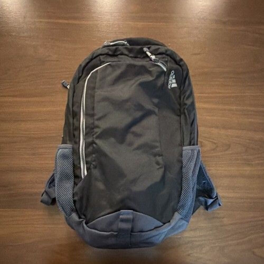 adidas Climaproof Backpack w/ Laptop Sleeve & Mesh Pockets, Black/Blue Good C